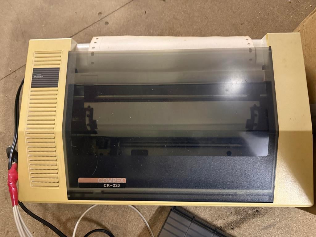 Vintage Matrixprinter CR-220 - Gebruikt teab, Computers en Software, Printers, Ophalen, Zwart-en-wit printen, Gebruikt, Matrix-printer