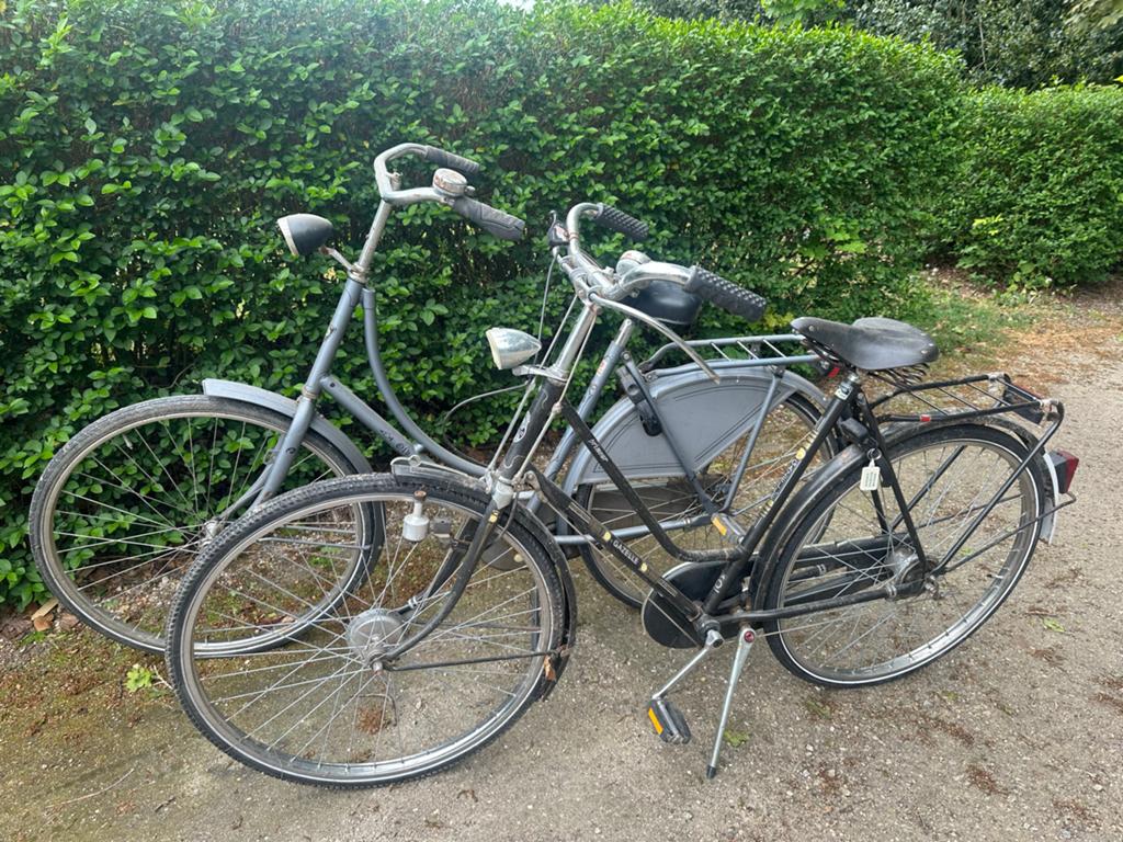 Twee gebruikte stadsfietsen - Gazelle, Velgrem, Ophalen of Verzenden, Gazelle, 53 tot 56 cm