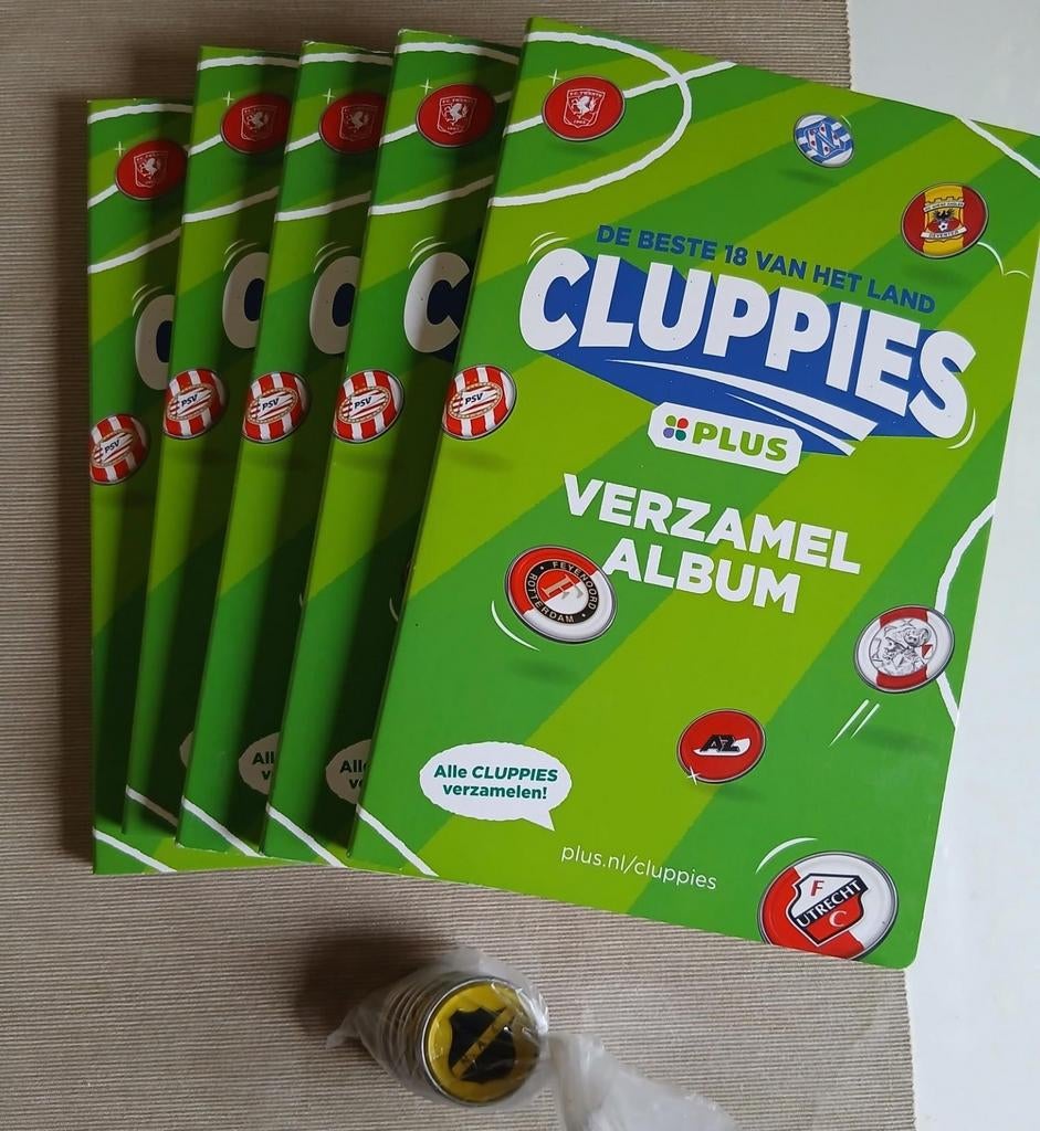 5x Cluppies verzamel album Plusmarkt, Albert Heijn, Ophalen of Verzenden