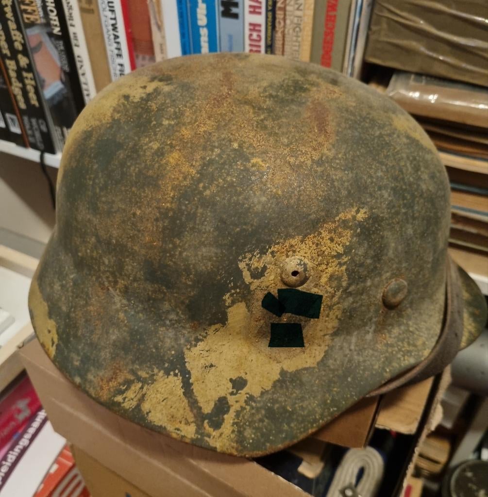 WW2 Duitse xx helm, Ophalen of Verzenden, Landmacht, Duitsland, Helm of Baret