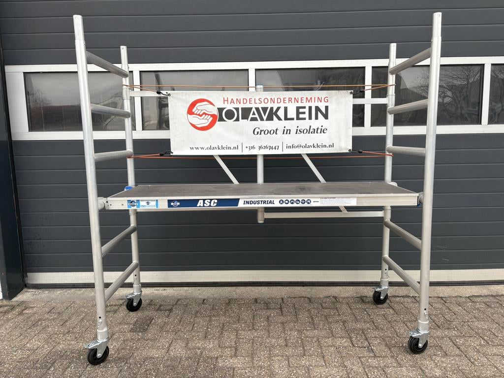 ASC Kamersteiger + Eurostairs Bordestrap 5 treden - NIEUW!, Doe-het-zelf en Verbouw, Steigers, Ophalen, Nieuw, Rolsteiger of Kamersteiger