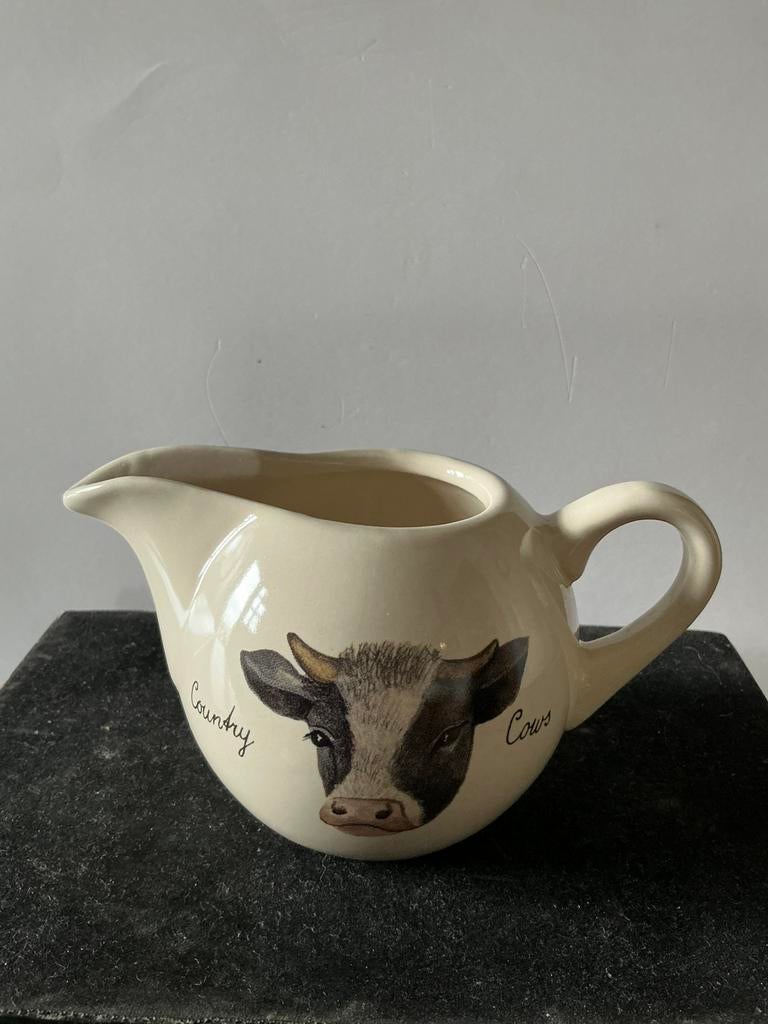 Een Jet ter Steege melkkannetje. Country Cows Koeien servies, Huis en Inrichting, Keuken | Servies, Zo goed als nieuw, Overige typen