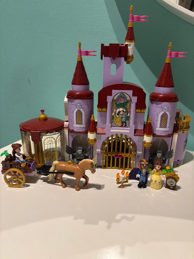 Lego - Disney Kasteel Belle en het beest - 43196, Ophalen, Zo goed als nieuw, Complete set, Lego