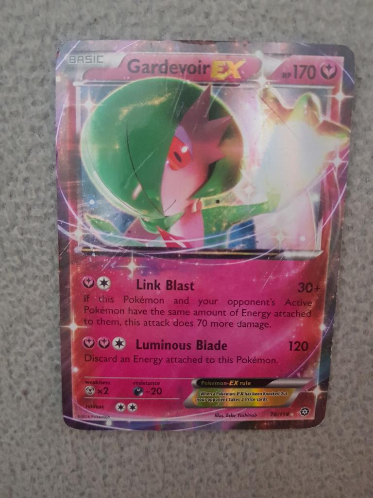 Pokemon verzamelaars kaart (Gardevoir)(RARE)(SHINY)Origineel, Ophalen of Verzenden, Zo goed als nieuw