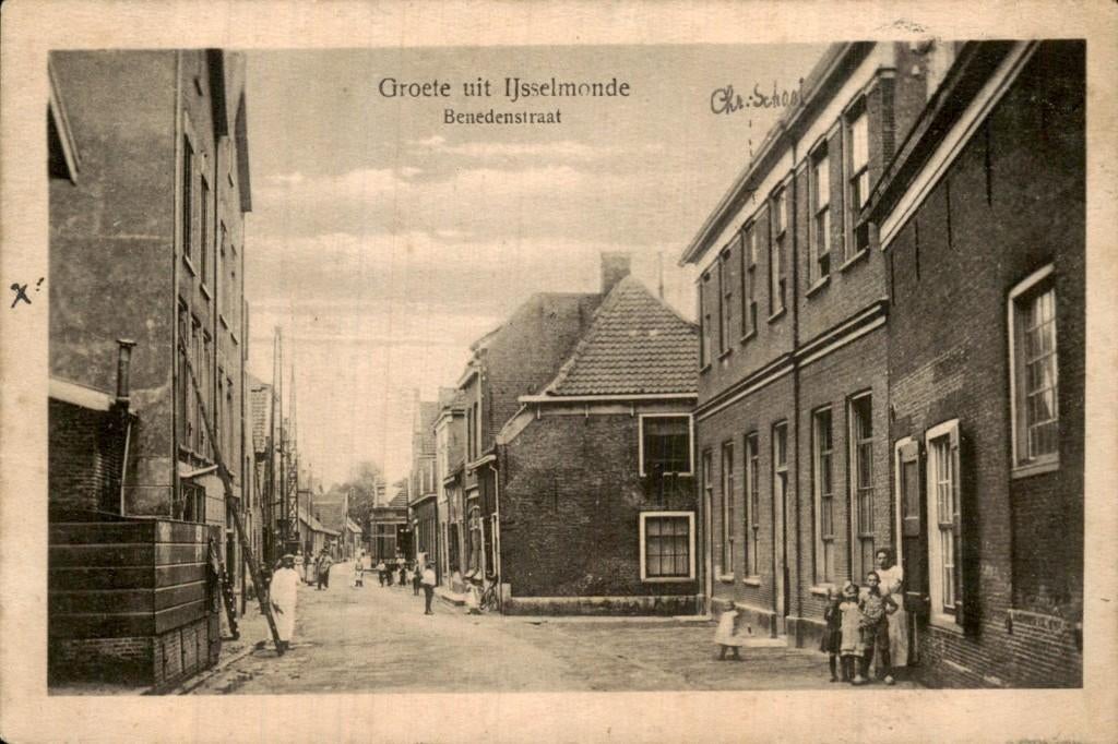 Groete uit Ijsselmonde, Ophalen of Verzenden, Voor 1920, Gelopen, Zuid-Holland