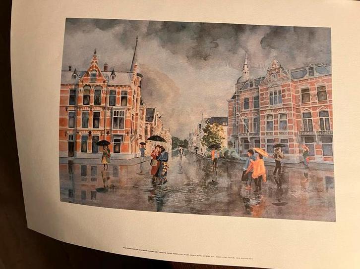 Aquarellen Den Haag Leo Wisselink - Diverse Afbeeldingen, Ophalen of Verzenden