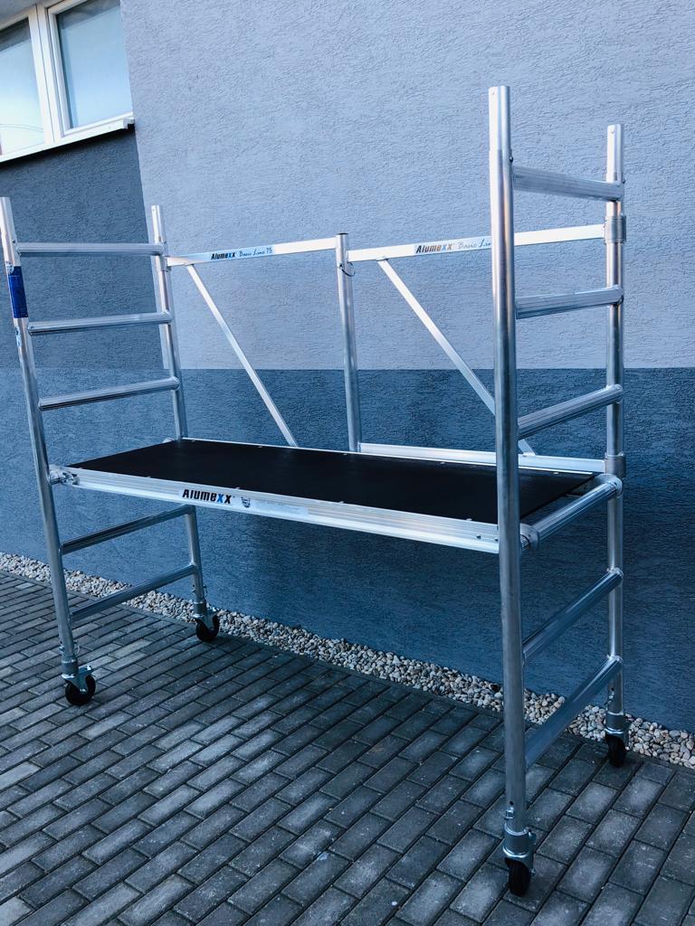Aanbieding ! Nu tijdelijk de ALX  kamersteiger D75-6, Doe-het-zelf en Verbouw, Steigers, Ophalen, Nieuw, Rolsteiger of Kamersteiger
