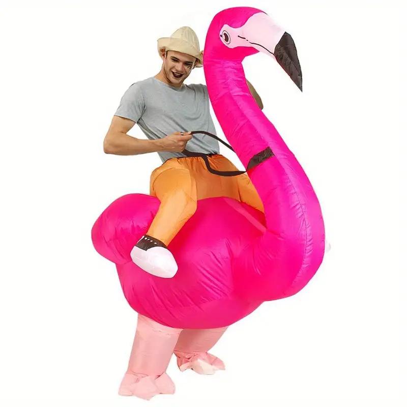Opblaasbaar flamingo kostuum carnaval, Ophalen, Carnaval, Maat 56/58 (XL), Kleding