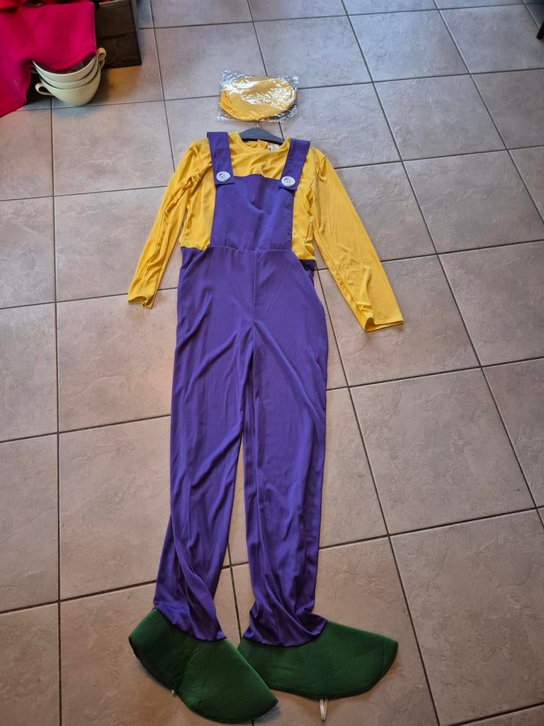 Wario verkleedpak met pet carnaval, Ophalen of Verzenden, Nieuw, Jongen of Meisje