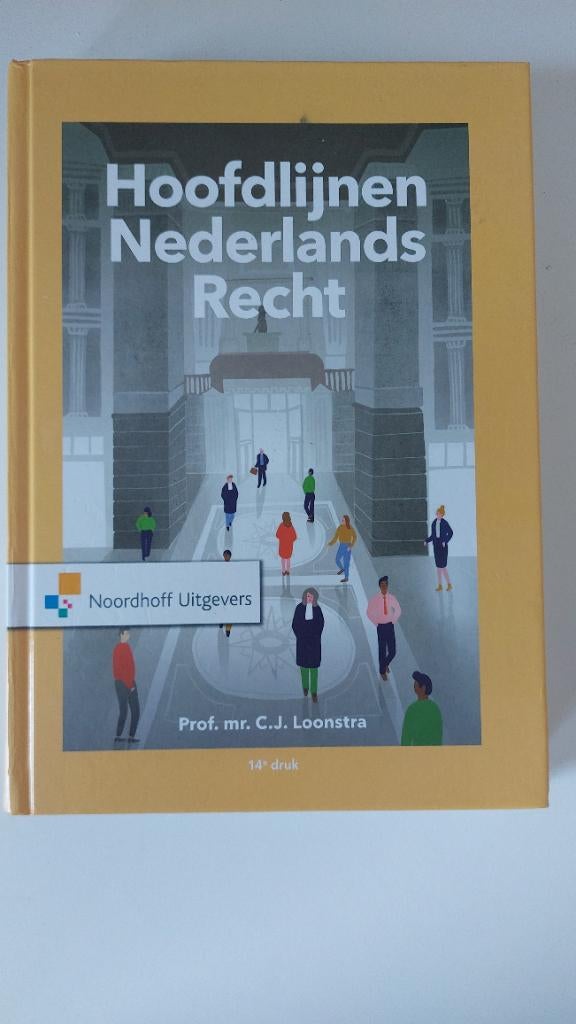 Hoofdlijnen Nederlandse recht 14e druk, Zo goed als nieuw, Noordhoff Uitgevers, Alpha, HBO