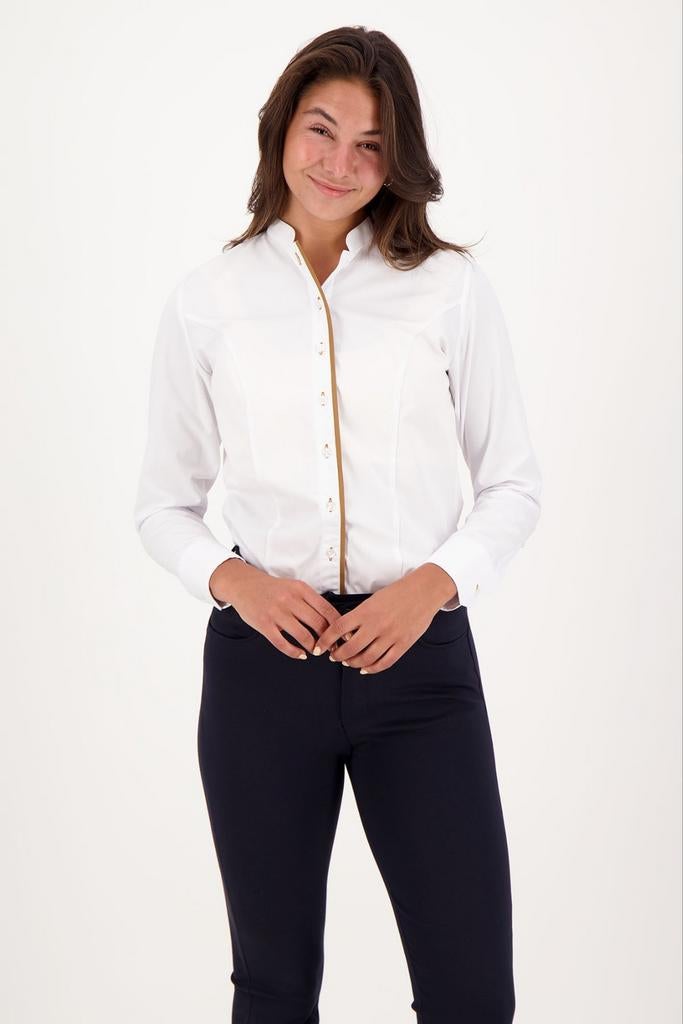 Nieuwe damesblouse mt 40 Rooi Pannen Horecaondernemer, Kleding | Dames, Maat 38/40 (M), Wit, Nieuw, Ophalen of Verzenden