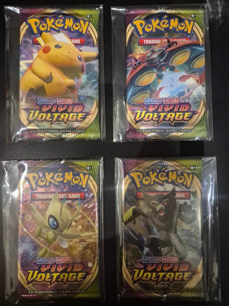 Pokémon Vivid Voltage Booster Packs (x4), Hobby en Vrije tijd, Verzamelkaartspellen | Pokémon, Ophalen of Verzenden, Nieuw, Booster
