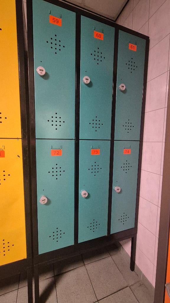 Lockerkasten 6 deurs div. kleuren, Huis en Inrichting, Kasten | Lockerkasten, Ophalen, Gebruikt
