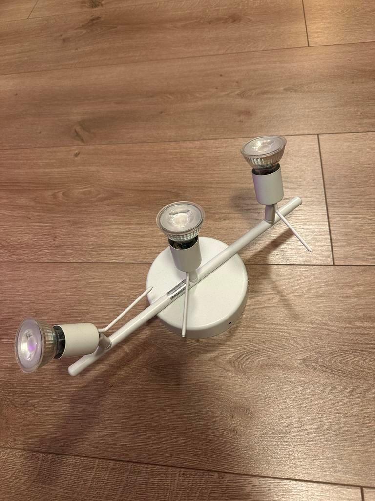 Ikea Tross Spotjes - Wit - 3 Spots, Ophalen, Zo goed als nieuw, Metaal