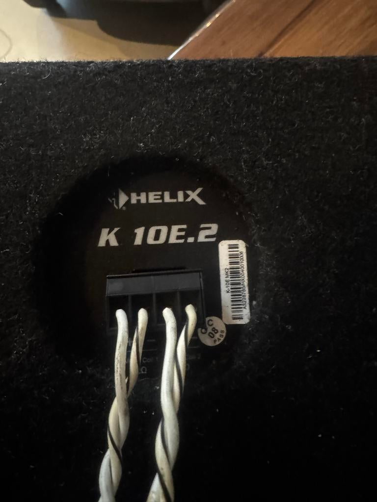 2x Z.G.A.N. Helix K 10E.2 Subwoofers te Koop, Audio, Tv en Foto, Luidsprekers, Overige merken, Subwoofer, Ophalen of Verzenden