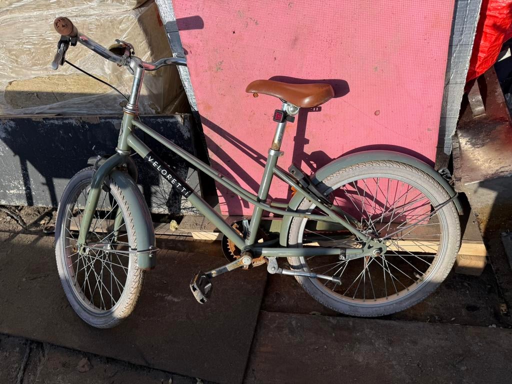 Veloretti Junior Kinderfiets (20 inch) - Desert Moss Groen, 20 inch of meer, Zo goed als nieuw, Dames, Ophalen
