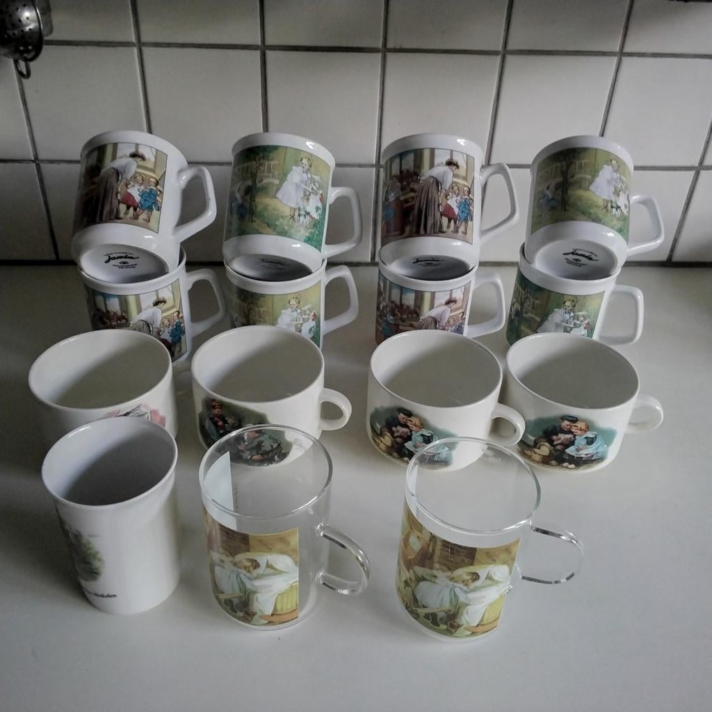 Ot en Sien  uitgebreid servies, Ophalen of Verzenden, Kom(men), Overige stijlen, Glas