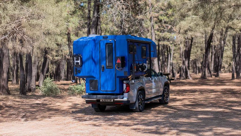 Gladiator pick up afzetcabine camper voor op een pick-up, Chemisch toilet, Standaard zit, Overige brandstoffen, Bedrijf