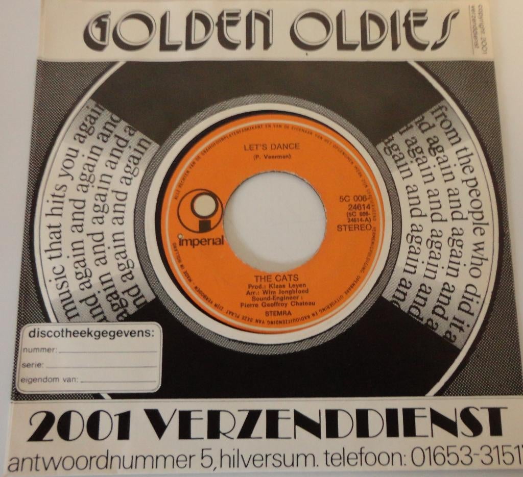 The Cats > Let's dance, Cd's en Dvd's, Vinyl Singles, Gebruikt, 7 inch, Single, Ophalen of Verzenden