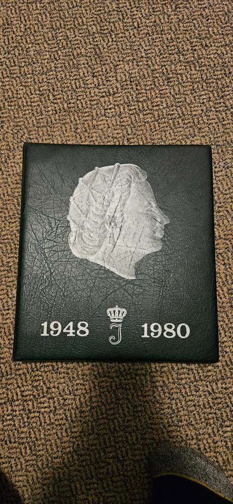 Nederlands munten map uit de tijd van Juliana 1948-1980, Postzegels en Munten, Ophalen, Nederland, Munten