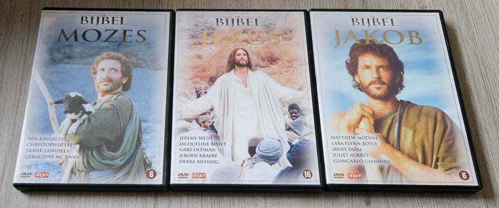 Bijbel DVDs - Mozes, Jezus, Jakob - 3 Films, Ophalen of Verzenden, Gebruikt