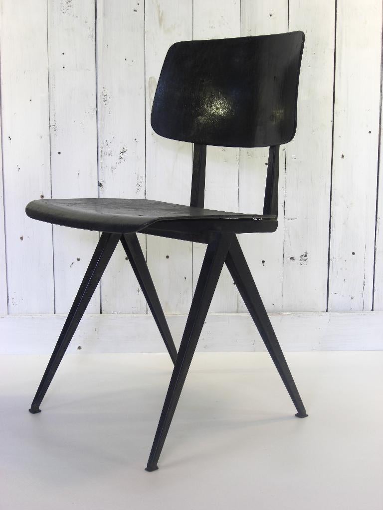 Galvanitas stoel model S16 Vintage passerstoel, Huis en Inrichting, Stoelen, Gebruikt, Vijf, Zes of meer stoelen, Hout, Metaal