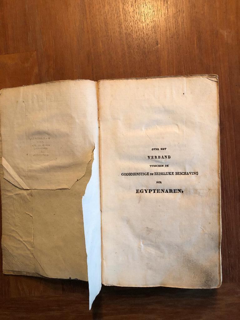 1828 Gedachten over verband godsdienstige en zedelijke, Antiek en Kunst, Ophalen of Verzenden, P. van Limburg Brouwer