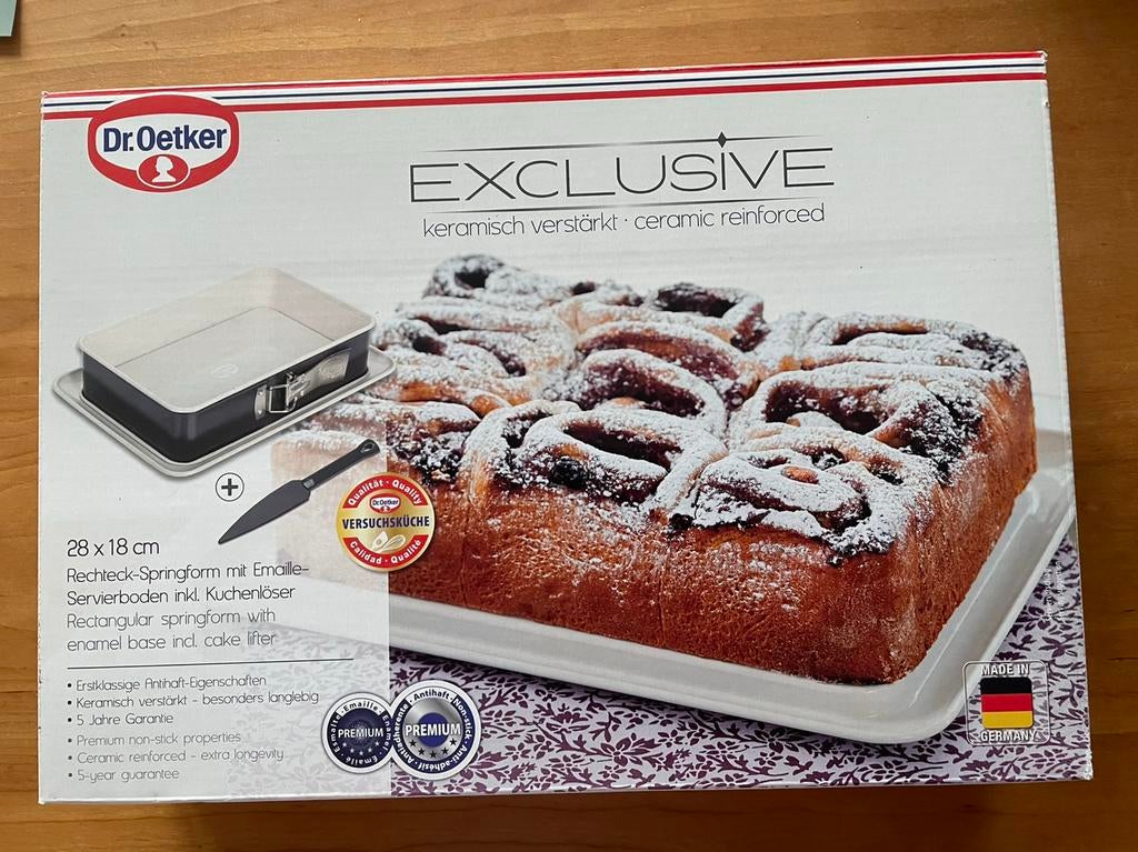 Bakvorm rechthoeking 28 cm bij 18 cm NIEUW, Ophalen of Verzenden, Nieuw, Taarten, Bakvorm