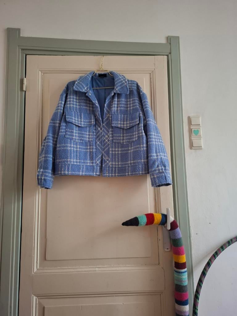 Jasje M oversize blauw crop, Ophalen of Verzenden