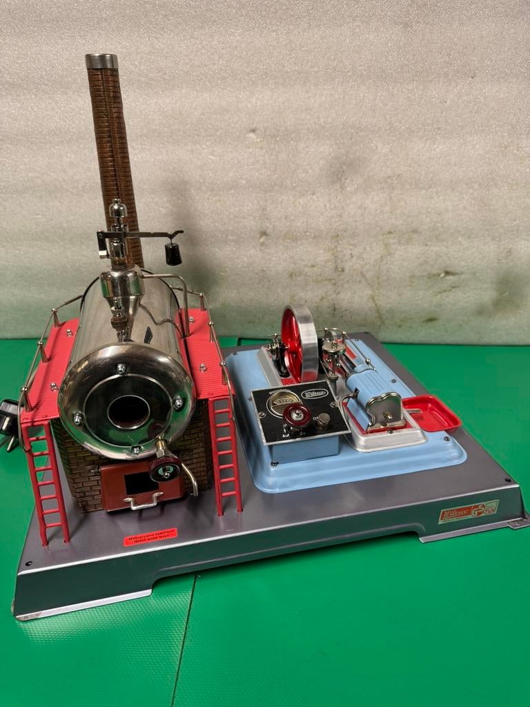 Stoommachine Wilesco D28 gerestaureerd, Ophalen of Verzenden, Zo goed als nieuw, Groter dan 1:32