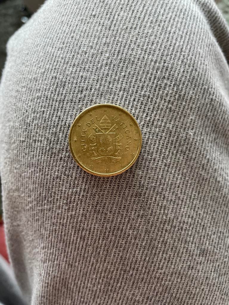 Vaticaan 50 Eurocent 2017, Ophalen of Verzenden, Overige landen, Losse munt