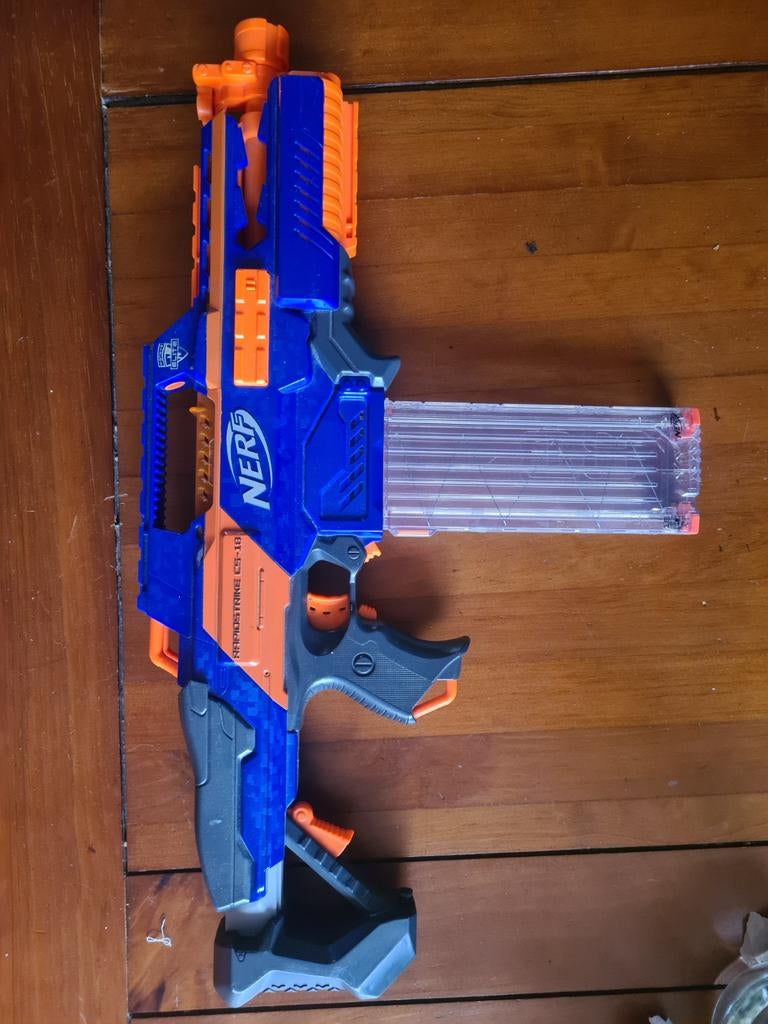 Nerf Rapidstrike CS-18 blaster, Ophalen, Gebruikt