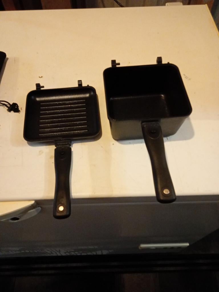 Tosti-ijzer / Grillpan Set, Huis en Inrichting, Ophalen of Verzenden, Gebruikt
