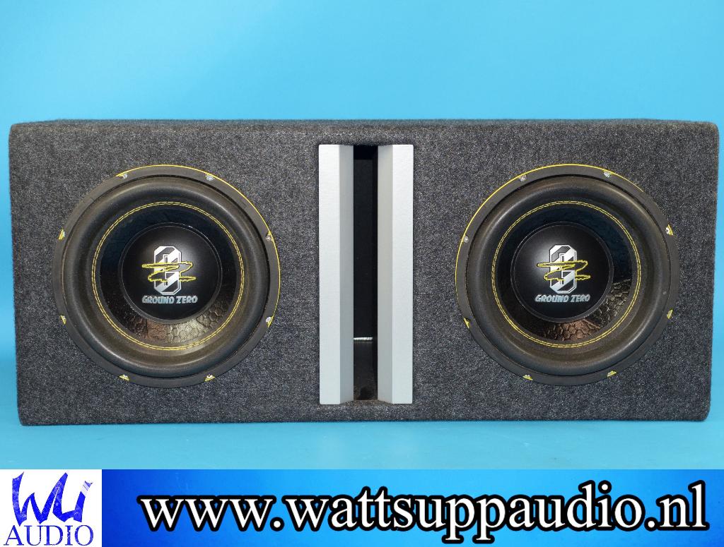 Ground Zero GZIW 10XSPL-D2 2 x 10 inch subwoofer 1000W RMS