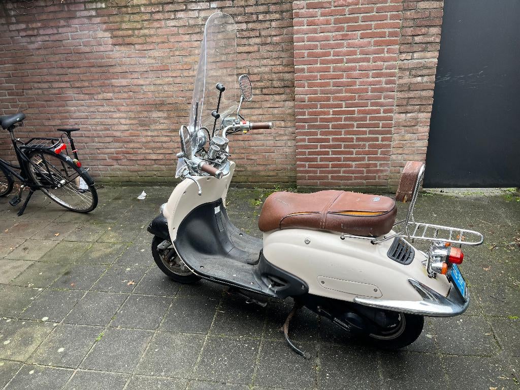 Scooter blauw kenteken, Gebruikt, Benzine, Ophalen, Overige merken