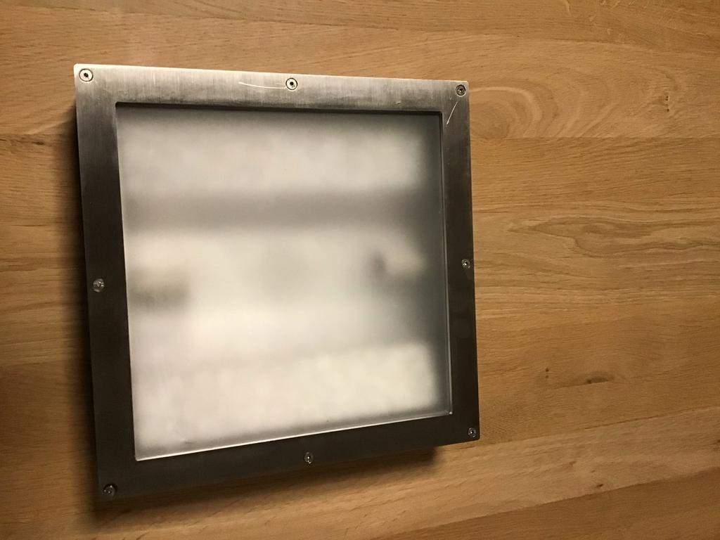 Moderne metalen plafondlampen, Ophalen of Verzenden, Zo goed als nieuw, Minder dan 100 cm, Rvs