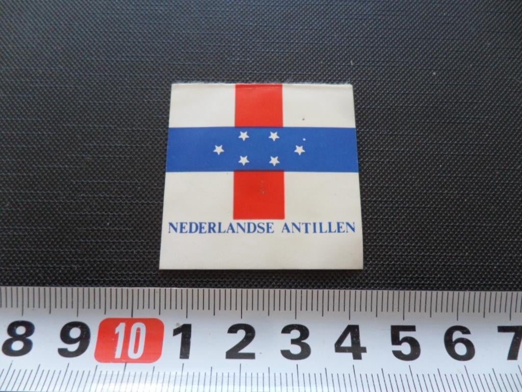 sticker vlag nederlandse antillen, Ophalen, Zo goed als nieuw