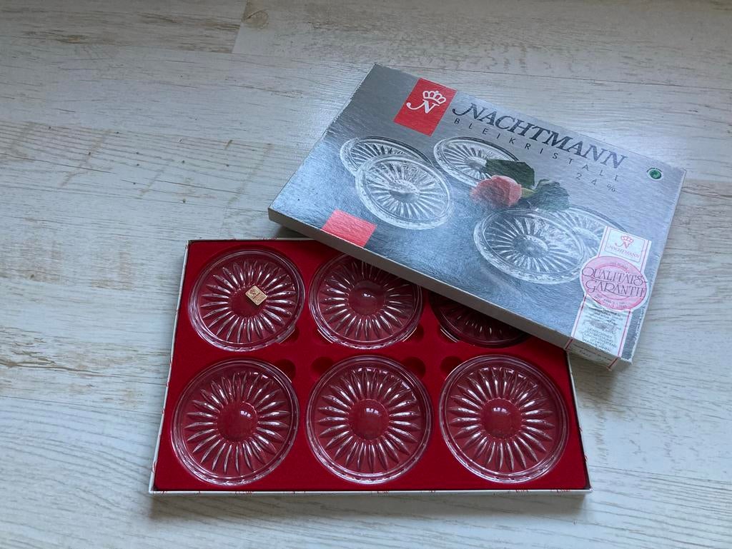 Kristallen onderzetters, Antiek en Kunst, Ophalen of Verzenden