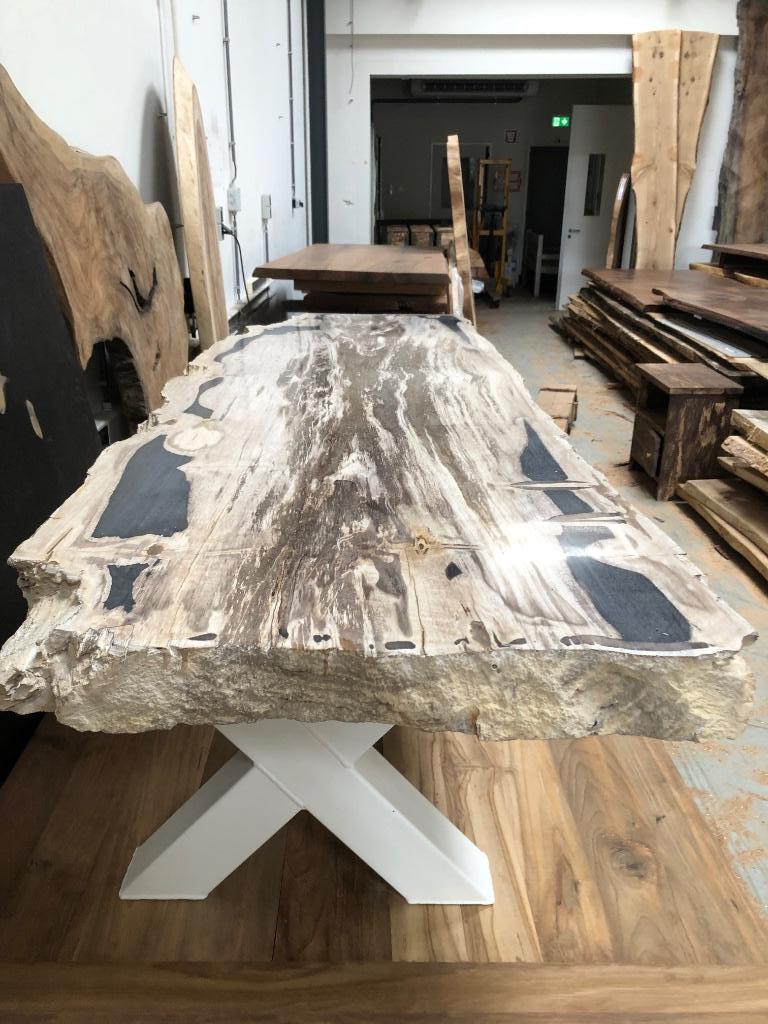 Versteend hout  salontafel sidetable tv meubel, Ophalen of Verzenden, Nieuw