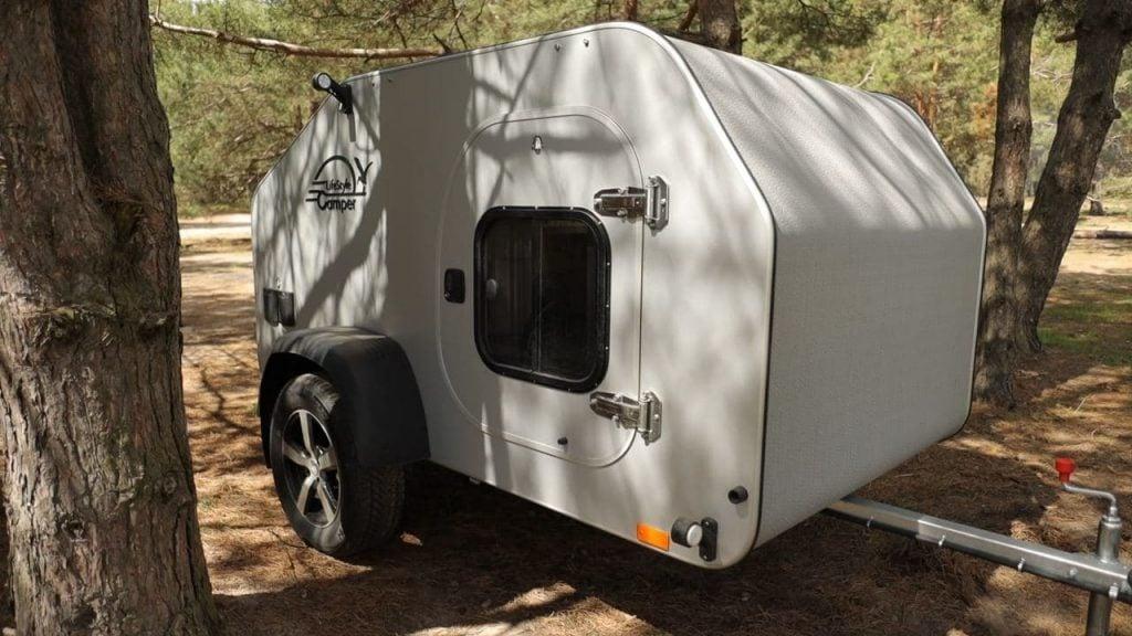 SimpleDrop Lifestyle Camper, camper trailer, mini caravan, Caravans en Kamperen, Rondzit, Tot en met 2, Bedrijf, Lengtebed