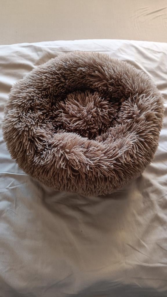 Hond Kat manden donut ca 40cm        1xgrijs + 1xbruin, Dieren en Toebehoren, Hondenmanden, Ophalen, Zo goed als nieuw, Pluche