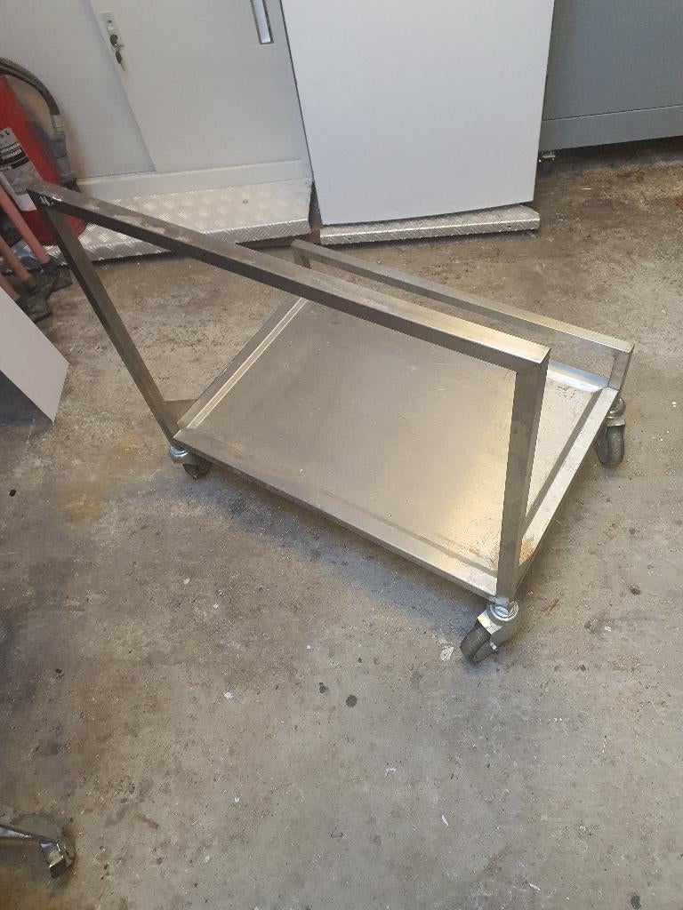 stevige RVS magazijnwagen, 100 liter of meer, Ophalen, Zo goed als nieuw, Transportkar