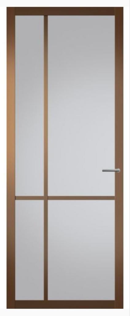 88x231,5cm binnendeur stomp Staal look d. Brons SD6, 80 tot 100 cm, ., Binnendeur, Nieuw