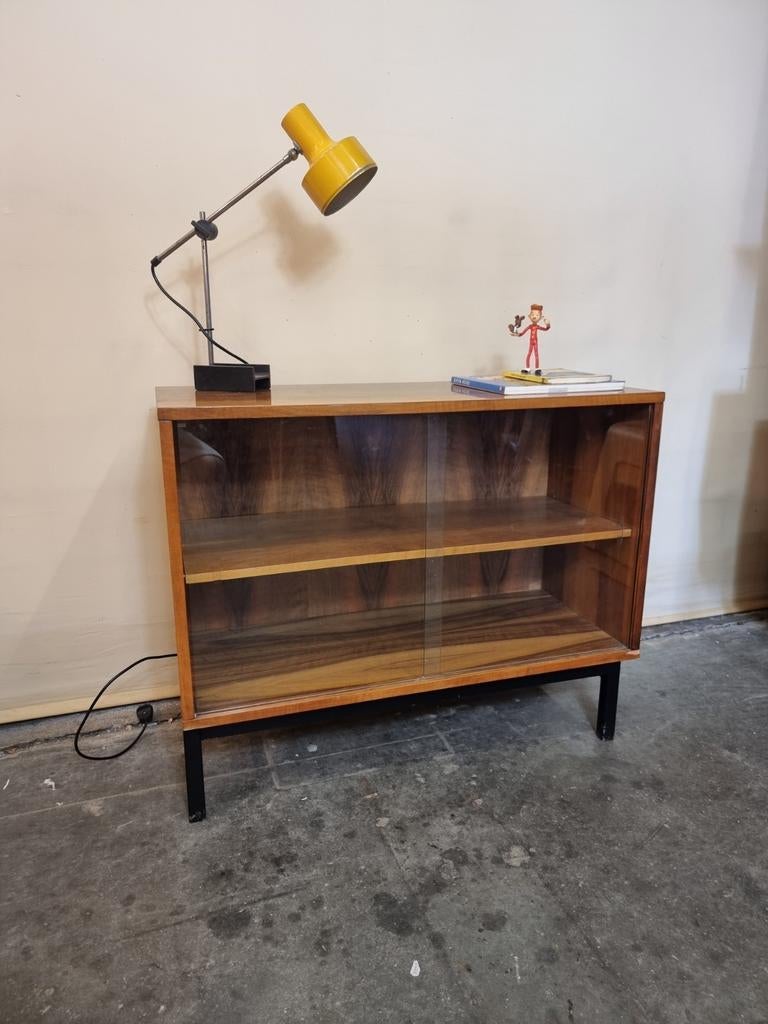 Vintage dressoir met vitrine jaren 60 ., Ophalen, ,, Zo goed als nieuw, ,