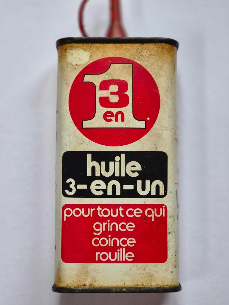 Huile 3 en 1 Olie blik, Verzamelen, Blikken, Ophalen of Verzenden, Gebruikt, Overige