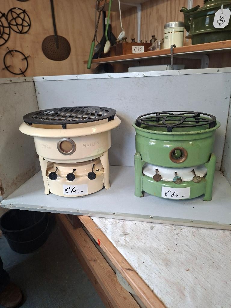Petroleumstel, 3Pitter, Antiek en Kunst, Antiek | Emaille, Ophalen of Verzenden