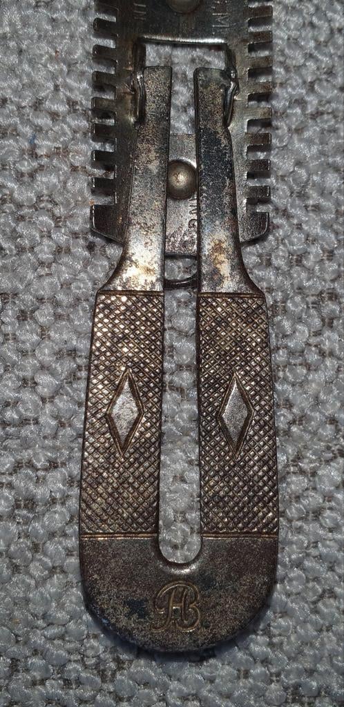Antiek inklapbaar scheermes Duitsland +- 1915, Antiek en Kunst, Antiek | Gereedschap en Instrumenten, Ophalen of Verzenden