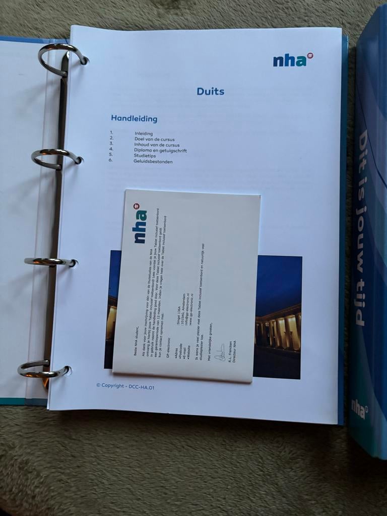 NHA Duits voor Beginners - 48 lessen, Ophalen of Verzenden, Zo goed als nieuw, Boek, Taal en Studie