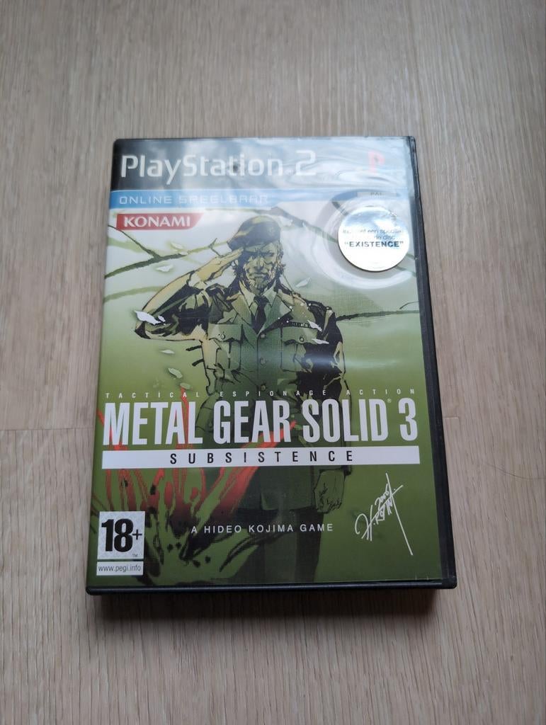 Metal Gear Solid 3: Subsistence - PS2 (3 discs), Spelcomputers en Games, Games | Sony PlayStation 1, Avontuur en Actie, Gebruikt