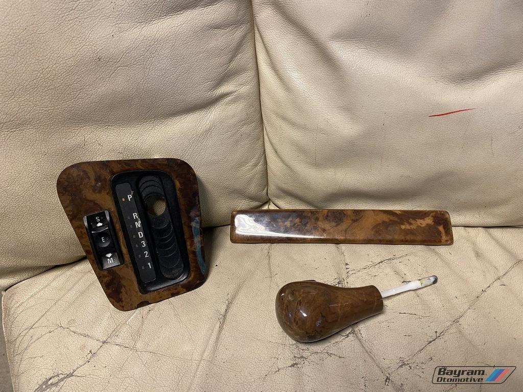 Bmw E36 houten inleg delen set hout  automaat pook 3-serie m, Gebruikt, -, -, Ophalen of Verzenden